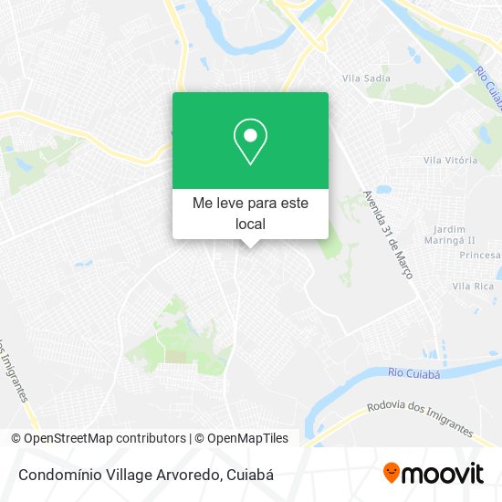 Condomínio Village Arvoredo mapa