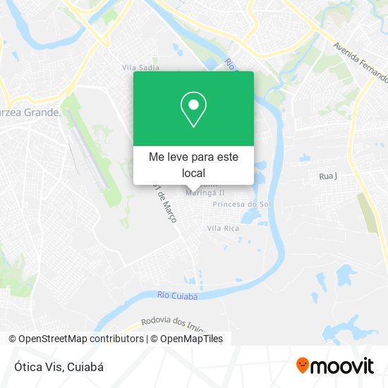 Ótica Vis mapa