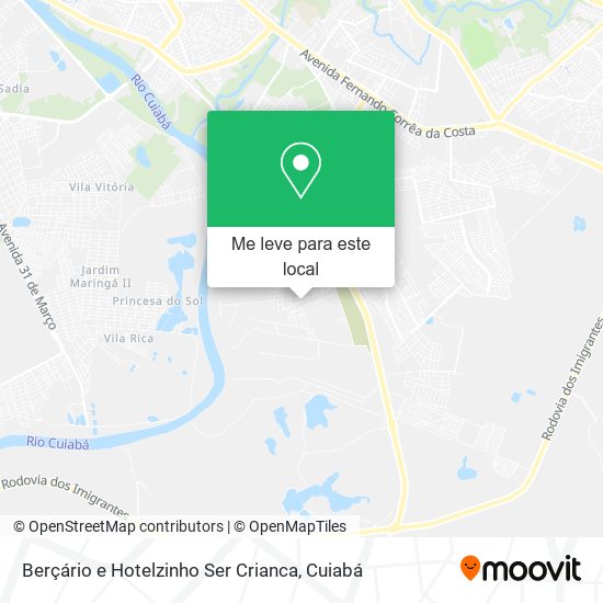 Berçário e Hotelzinho Ser Crianca mapa