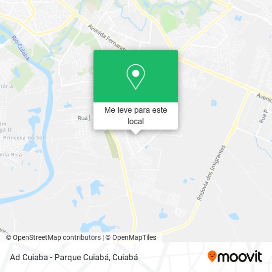 Ad Cuiaba - Parque Cuiabá mapa