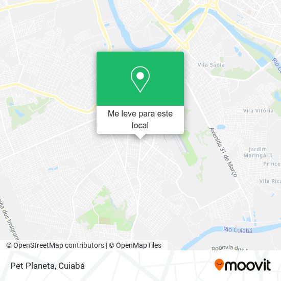 Pet Planeta mapa
