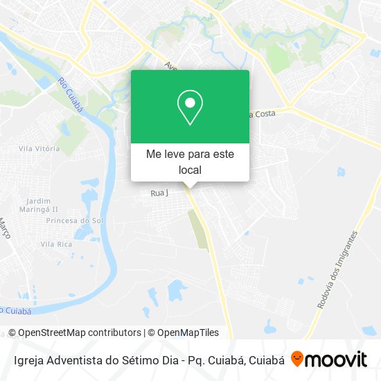 Igreja Adventista do Sétimo Dia - Pq. Cuiabá mapa