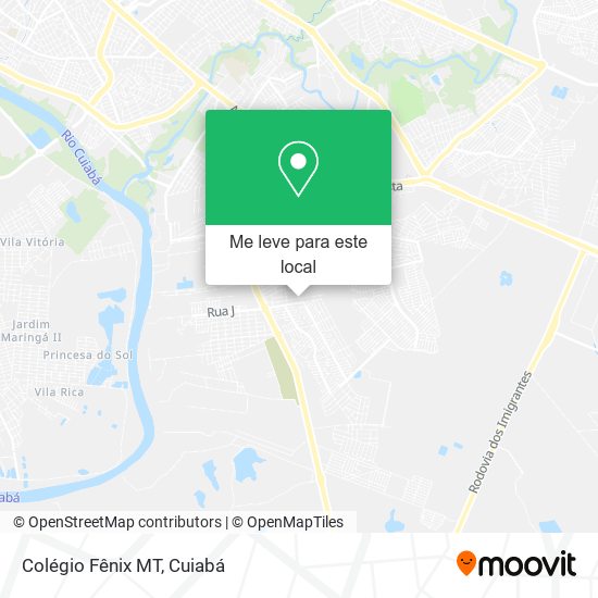 Colégio Fênix MT mapa