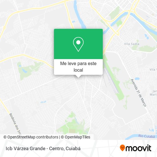 Icb Várzea Grande - Centro mapa