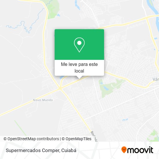 Supermercados Comper mapa