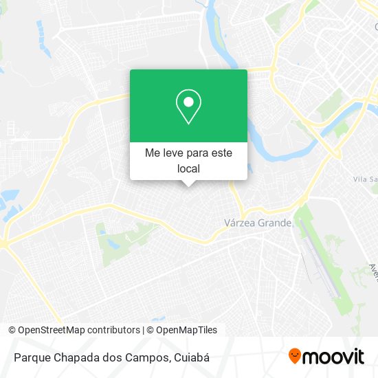 Parque Chapada dos Campos mapa