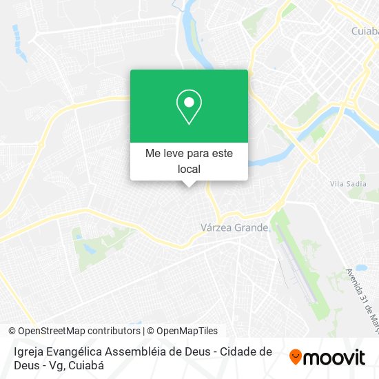 Igreja Evangélica Assembléia de Deus - Cidade de Deus - Vg mapa