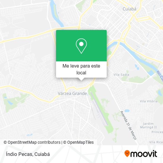 Índio Pecas mapa
