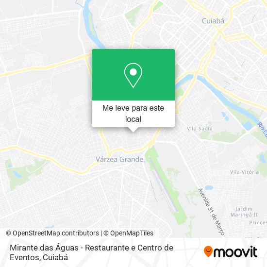 Mirante das Águas - Restaurante e Centro de Eventos mapa