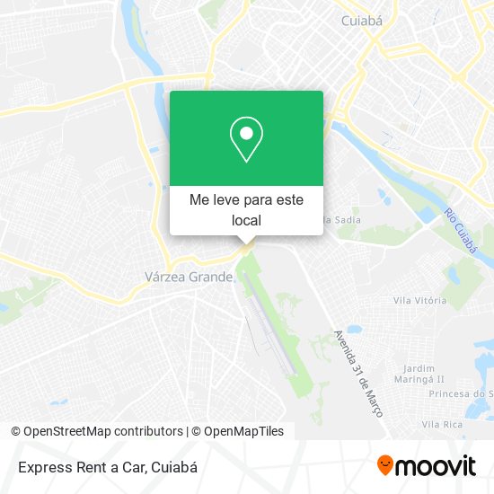 Express Rent a Car mapa