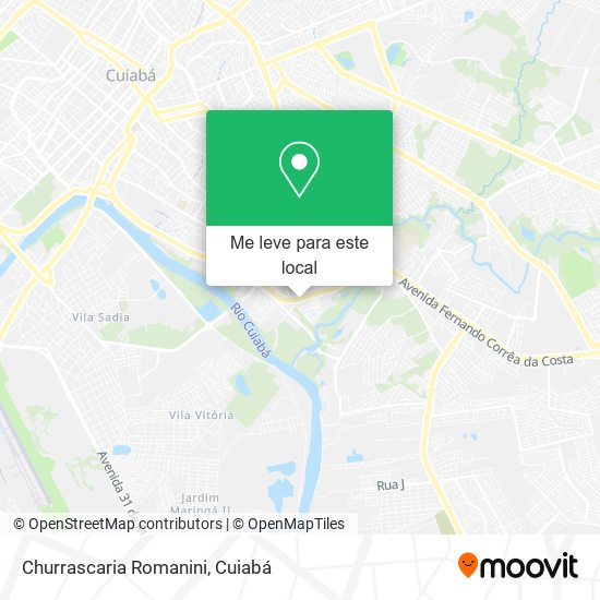 Churrascaria Romanini mapa