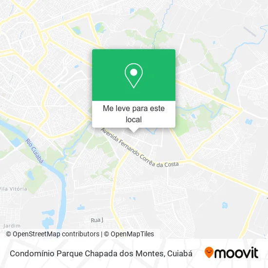 Condomínio Parque Chapada dos Montes mapa