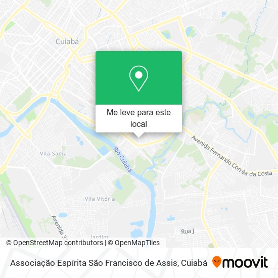 Associação Espírita São Francisco de Assis mapa