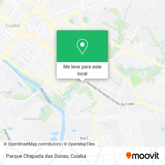 Parque Chapada das Dunas mapa