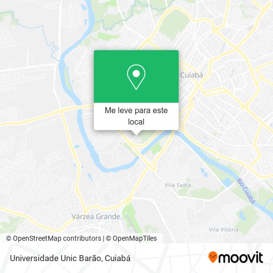 Universidade Unic Barão mapa