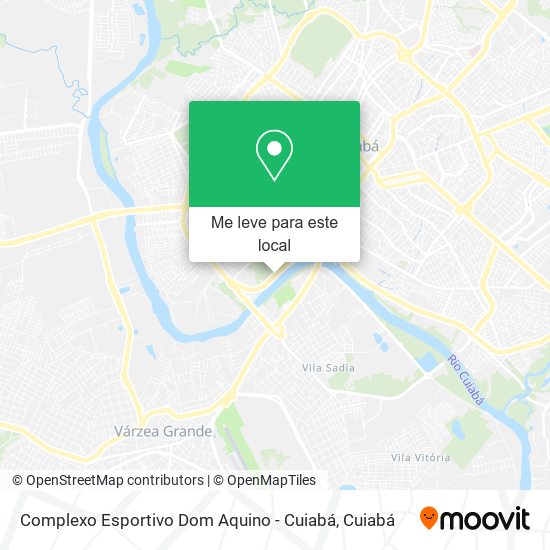 Complexo Esportivo Dom Aquino - Cuiabá mapa