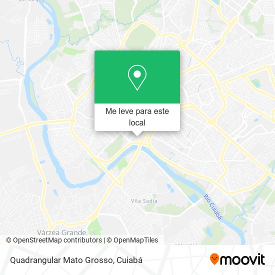 Quadrangular Mato Grosso mapa