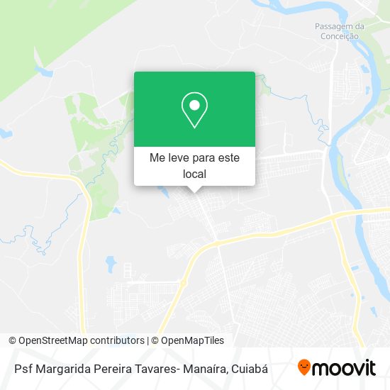 Psf Margarida Pereira Tavares- Manaíra mapa