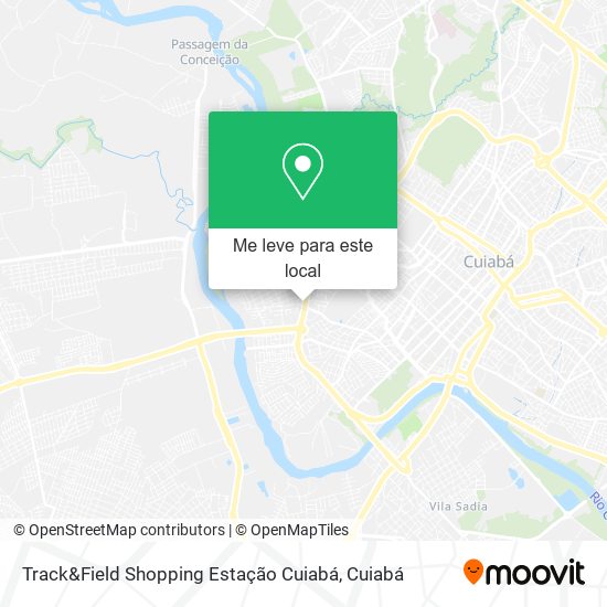 Track&Field Shopping Estação Cuiabá mapa