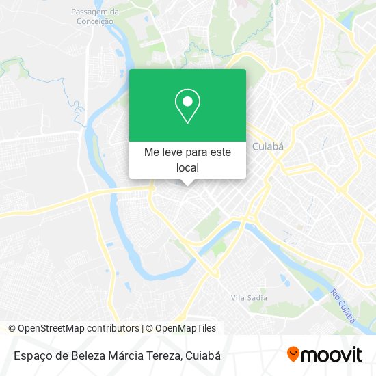 Espaço de Beleza Márcia Tereza mapa