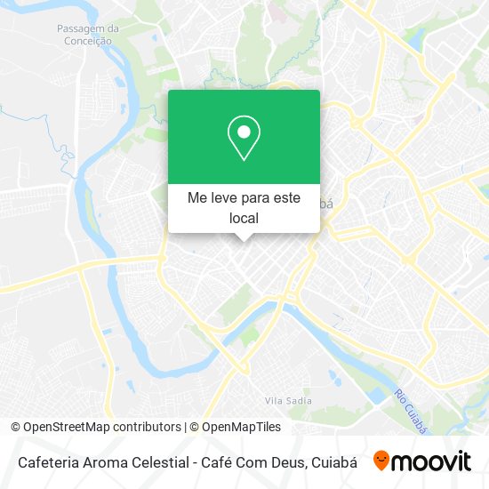Cafeteria Aroma Celestial - Café Com Deus mapa