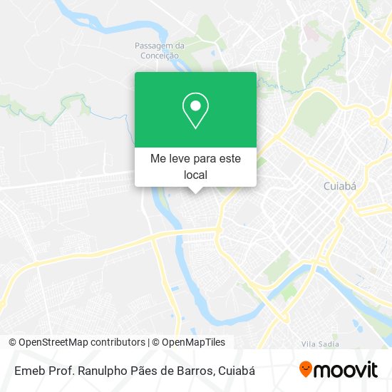 Emeb Prof. Ranulpho Pães de Barros mapa