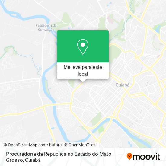 Procuradoria da Republica no Estado do Mato Grosso mapa