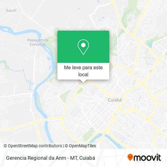 Gerencia Regional da Anm - MT mapa