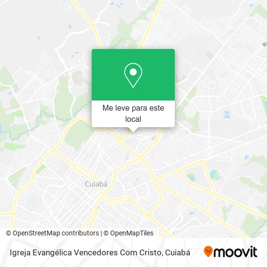 Igreja Evangélica Vencedores Com Cristo mapa