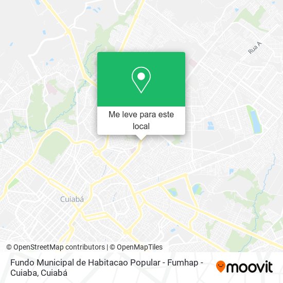 Fundo Municipal de Habitacao Popular - Fumhap - Cuiaba mapa