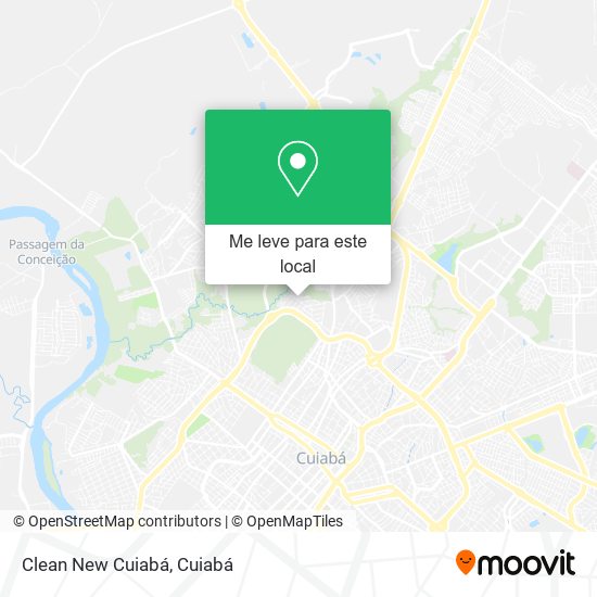 Clean New Cuiabá mapa