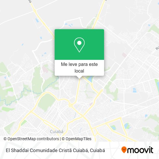 El Shaddai Comunidade Cristã Cuiabá mapa