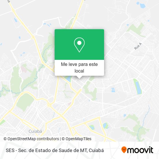 SES - Sec. de Estado de Saude de MT mapa