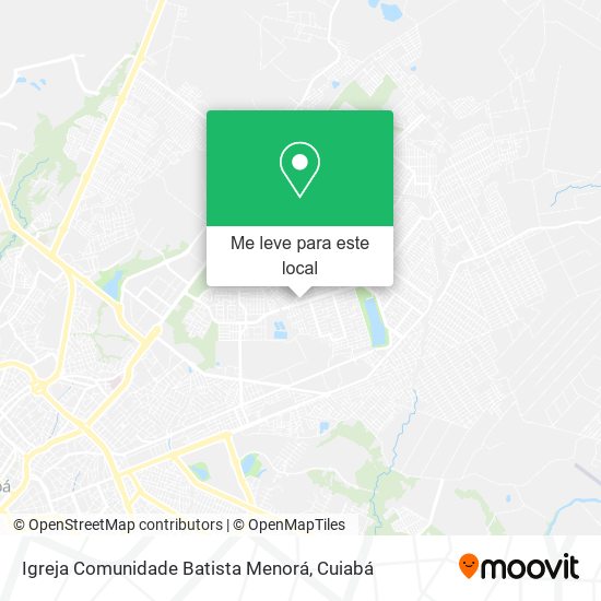 Igreja Comunidade Batista Menorá mapa
