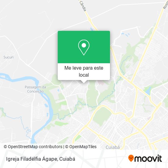 Igreja Filadélfia Ágape mapa