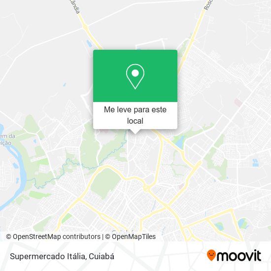 Supermercado Itália mapa