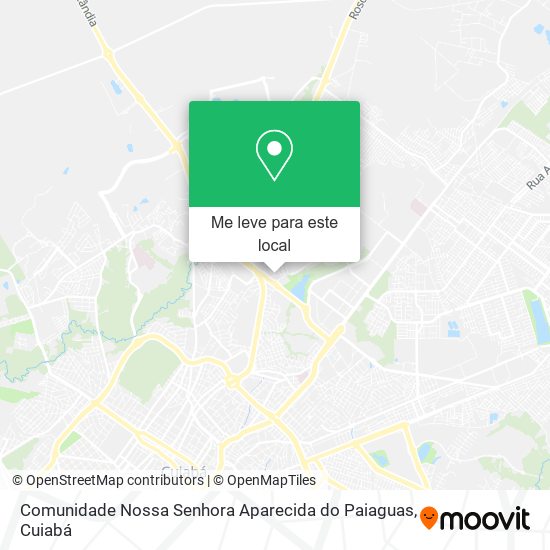 Comunidade Nossa Senhora Aparecida do Paiaguas mapa