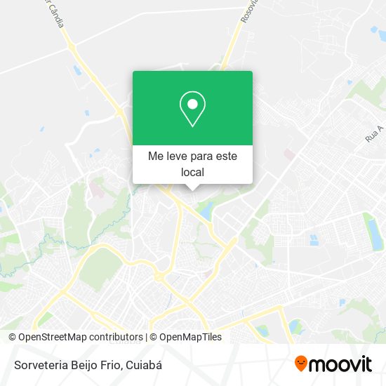 Sorveteria Beijo Frio mapa