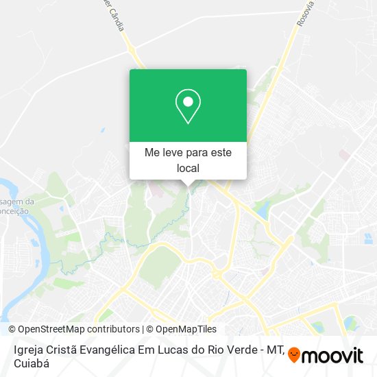 Igreja Cristã Evangélica Em Lucas do Rio Verde - MT mapa