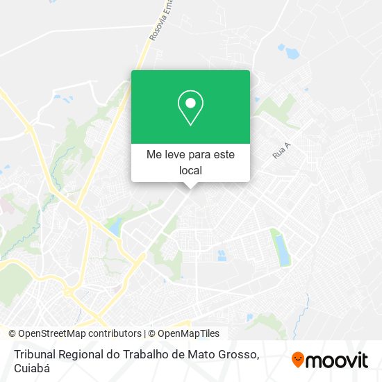 Tribunal Regional do Trabalho de Mato Grosso mapa