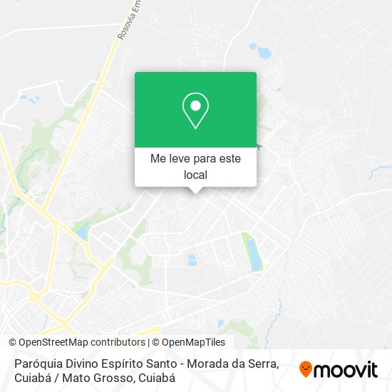 Paróquia Divino Espírito Santo - Morada da Serra, Cuiabá / Mato Grosso mapa