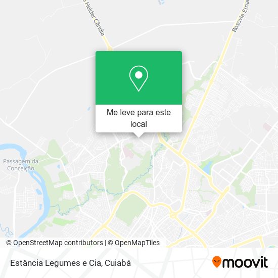 Estância Legumes e Cia mapa