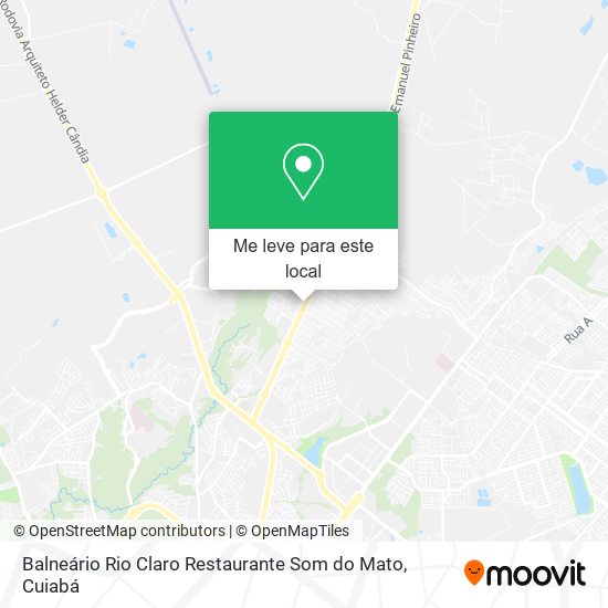 Balneário Rio Claro Restaurante Som do Mato mapa