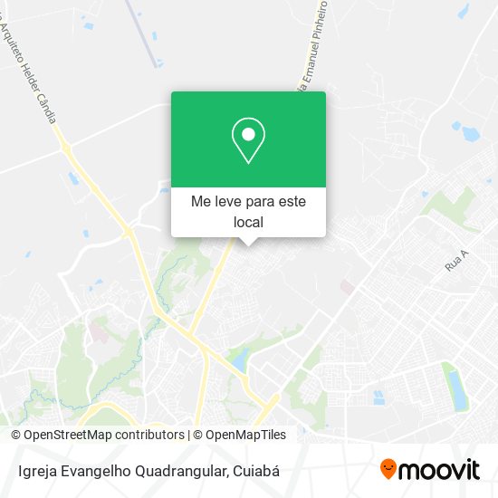 Igreja Evangelho Quadrangular mapa