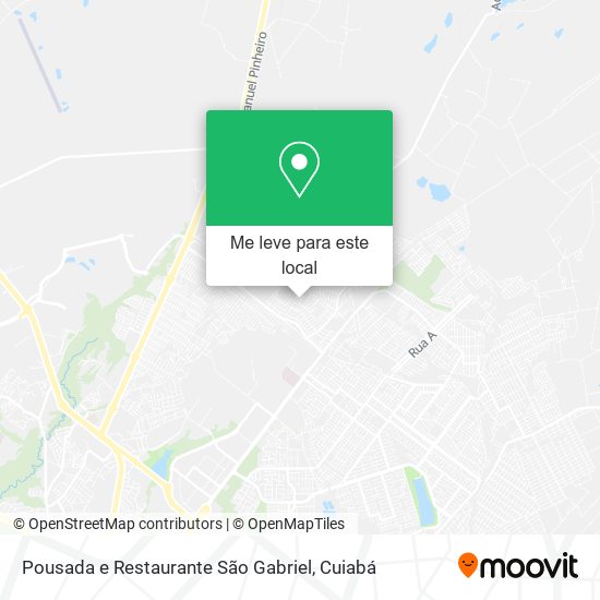 Pousada e Restaurante São Gabriel mapa