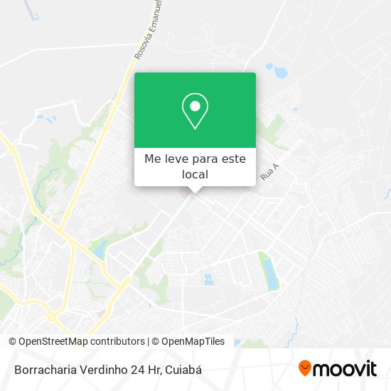 Borracharia Verdinho 24 Hr mapa