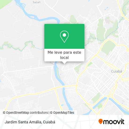 Jardim Santa Amália mapa