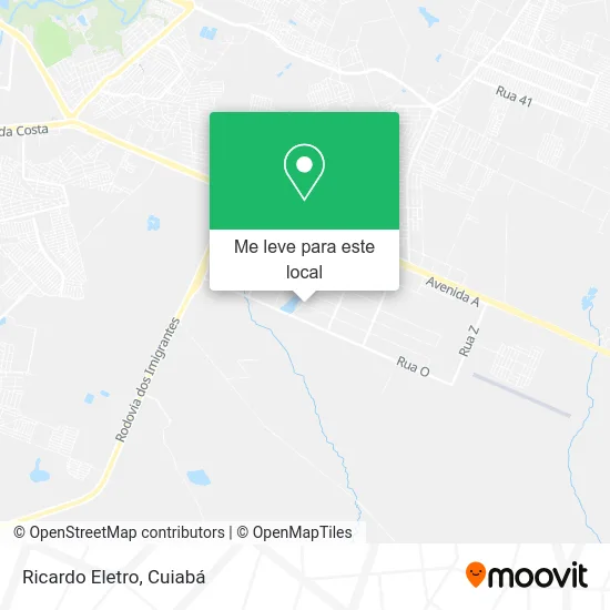Ricardo Eletro mapa