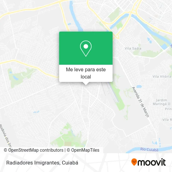 Radiadores Imigrantes mapa
