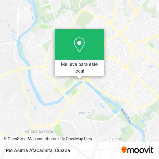 Rio Acima Atacadista mapa